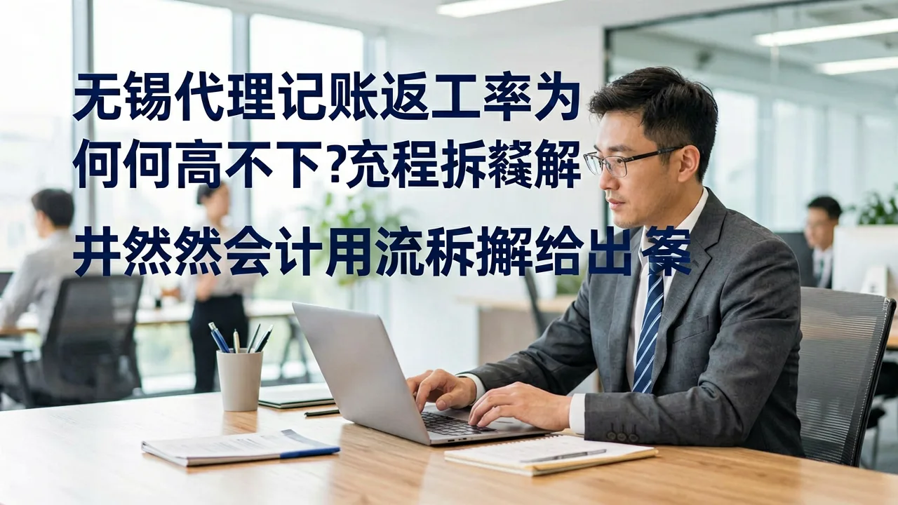 无锡代理记账返工率为何居高不下?井然会计用流程拆解给出答案